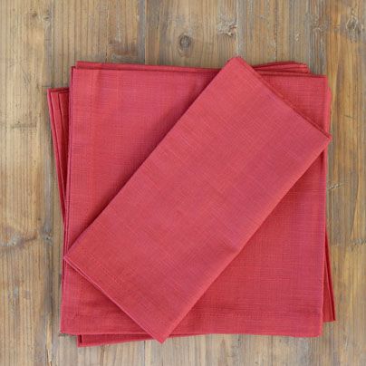 Table Napkins Pack of 6 Zanzibar Cinnabar 