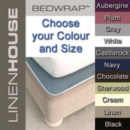 Bedwrap fitted valance easy fit stretch bedskirt