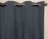 Eyelet Blockout Ready Made Curtain 1x140x221cm Bluestone Self-Stripe