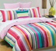 King Bed Quilt Cover Set Cabaret Pink COTTON