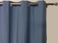 Blockout Eyelet Curtains CHINO Blue 