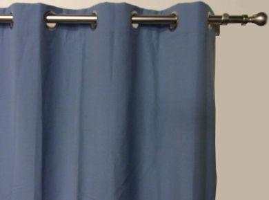 Blockout Eyelet Curtains CHINO Blue 