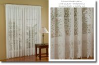 LACE CURTAINS 5M x 213CM BRITANNIA WHITE 