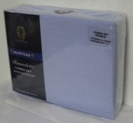 Egyptian Cotton Flannelette Combo Set Double BLUE New