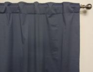 BLOCKOUT CURTAINS CONCEALED TAB TOP METAL BLUE