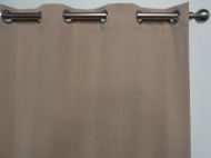 Ready Made Blockout Eyelet Curtains Sisal Cream Beige