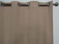 Ready Made Blockout Eyelet Curtains Sisal Cream Beige