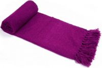 SOFT BOUCLE THROW RUG BERRY 